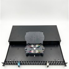 Nets Shop Dne Fo Patch Panel Sliding Type 12 Sc Duplex Adaptör Uyumlu Kızaklı Fiber Patch Panel