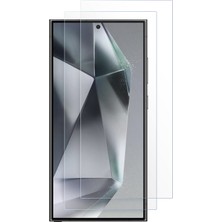 Caseonn Samsung Galaxy S24 Ultra Esnek Ultra Ince Nano Cam Ekran Koruyucu Şeffaf (2 Adet)