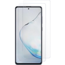 Caseonn Samsung Galaxy Note 10 Lite Esnek Ultra Ince Nano Cam Ekran Koruyucu Şeffaf (2 Adet)