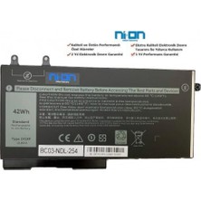 Nion Dell Latitude 5400 Uyumlu Laptop Notebook Batarya Pil