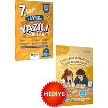 Hocam Anlatır 7. Sınıf Konu Anlatımlı Yazılı Soruları Tamamı Video Çözümlü-Hediye Planlama Kitapçığı