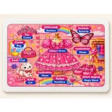 Aydogan's Ady Benim Odam - Kız (Türkçe-Ing) - 24 Parça Ahşap Puzzle