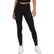 Nike CT0739-010 Kadın Sportswear Tayt Yüksek Belli Rahat Tasarım Siyah Renk S Beden