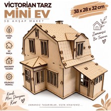 Algwood Victorian Tarz Mini Ev 3D Ahşap Maket 197 Parça Dekoratif Hobi Modeli