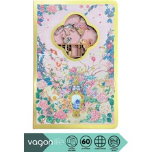 Vagonlife Yeni Seri Çiçek Bahçesi Temalı 3D Katmanlı Illüstrasyon Sanat Tasarımlı Kareli Defter 60 Yaprak 120 Sayfa 21X13,5CM