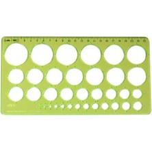 Hatas Daire Şablonu 22 cm (1-35 mm)