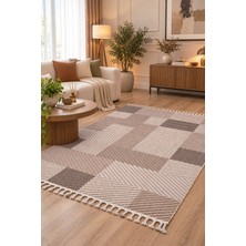 Melaris Halı Modern Bukle Halı Loop Dokuma Bukleli Oturma Odası Halısı Salon Mutfak Halısı