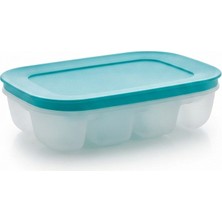 Tupperware Alaska Küçük Buzluk / Buz Kalıbı (Turkuaz Kapaklı)