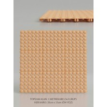 Tiritoğlu Home Krem Geçmeli Plastik Ortopedik Yer Karosu 1m2 ( 9 Adet)
