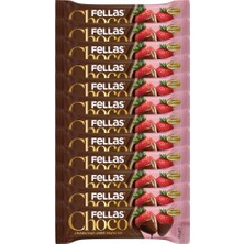 Fellas Çikolata Kaplı Meyve Bar Çilek 35GR X12