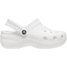Crocs Classic Platform Clog Kadın Beyaz Terlik