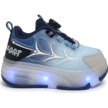 Marco Kids Fast Patenli Çocuk Mavi Spor Ayakkabı 26Y1801-M-1