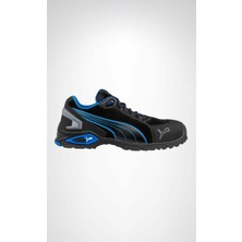 Selçuklu Plus Puma Safety Rio Low S3 SRC Alüminyum Burunlu İş Güvenliği Ayakkabısı Siyah Mavi
