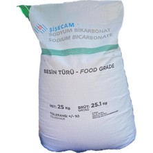Şişecam 25 kg Saf Karbonat İçilebilir Sodyum Bikarbonat Besin Türü Toz Soda Serin ve Kuru Ortamda Muhafaza