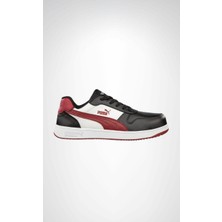 Selçuklu Plus Puma Safety Frontcourt Low S3L Esd Fiberglass Burunlu Spor Iş Güvenliği Ayakkabısı Siyah Kırmızı Pro