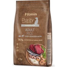 Fitmin Dog Purity Rice Adult Balıklı ve Geyik Etli Yetişkin Köpek Maması 2 kg