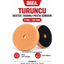 Bgea 5 Inç 125 mm Turuncu Destek Tabanlı Pasta Süngeri