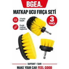 Bgea Premium Matkap Ucu Fırça Seti 3 Parça Sarı