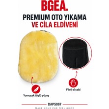 Bgea Premium Oto Yıkama ve Cila Eldiveni Yünlü Hassas Eldiven