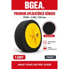 Bgea Premium Aplikatörlü Sünger Siyah 6 Inç 150 mm
