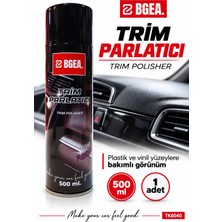 Bgea Trim Parlatıcı Sprey 500 ml Plastik ve Vinil Yüzey Bakımı Trim Polisher