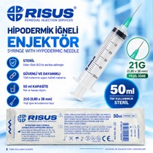 Risus 50 cc Yeşil Uç Enjektör 20 Adet