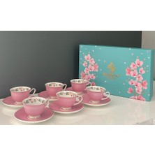 Roykıng Açık Pembe 6 Lı Kahve Fincanı Mix 90 cc