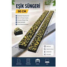 Nisibis Home 2 Adet Desenli Yapışkanlı Kapı Altı Isı Yalıtım Süngeri Eşik Süngeri