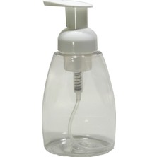 Paradise Köpük Sabun Şişesi ve Valf Set Takım 5 Adet 350 ml Temizlik İçin Uygun Şeffaf Tasarım