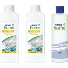 Amway Konsantre Sıvı Bulaşık Deterjanı 2'li + Özel Kapaklı Şişe ile Yağ ve Yiyecek Kalıntılarına Karşı