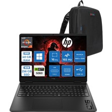 Hp Hyperx Omen Amd Ryzen 7 8745HX 40GB Ddr5 256GB SSD Windows 11 Home 8GB/RTX5060/GDDR7 16" Wuxga 165Hz IPS Oyun Bilgisayarı HRXD9CU4EAH16 + Zetta Çanta