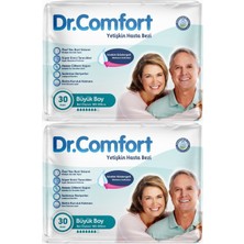 Dr.comfort Yetişkin Bezi Bel Bantlı Tekstil Yüzeyli  L - Büyük - Large 60 Adet