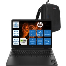 Hp Hyperx Omen Intel Core I7-14650HX 96GB Ddr5 512GB SSD Freedos 8GB/RTX5060/GDDR7 16" 2.5k (2560X1600) 240Hz IPS 500NIT %100SRGB Oyun Bilgisayarı HRXD9CS9EAF37 + Zetta Çanta
