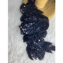 Stil Aksesuar Boncuk Işlemeli Aplik Boy 25CM En 10CM