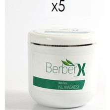 Berberx Bitki Özlü Kil Krem Yüz Maskesi 650 gr x 5 Adet Arındırıcı Etkili Tüm Cilt Tipleri İçin