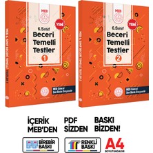 İnformal Yayınları 6.sınıf Meb Beceri Temelli Testler 1 ve 2. Kitap Seti Örnek Soru Bankası (Renkli Baskı) Baskı Ücreti