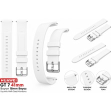 onlinekordon Huawei Watch Gt 7 41MM Uyumlu 18MM Yumuşak Silikon Kadın Akıllı Saat Kordonu Akıllı Pimli Kolay Sök Tak
