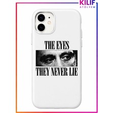 iPhone 11 Uyumlu The Eyes They Never Lie Tasarımlı Siyah Lansman Telefon Kılıfı – Uv Baskılı