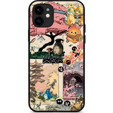 iPhone 12 Japonya Masalı Ghibli Esintili Şeffaf Uv Baskılı Telefon Kılıfı