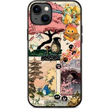 iPhone 15 Japonya Masalı Ghibli Esintili Şeffaf Uv Baskılı Telefon Kılıfı