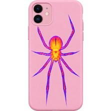 iPhone 12 Uyumlu Neon Spider Özel Tasarım Lansman Telefon Kılıfı