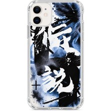 iPhone 11 Uyumlu Vagabond Spirit Desenli Telefon Kılıfı – Siyah Beyaz Mavi Tasarım