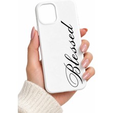 Iphone 11 Pro Max Uyumlu Blessed Yazılı Lansman Telefon Kılıfı | Minimalist ve Zarif Tasarım | Şık Koruyucu Kılıf
