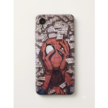Spider-Man Desenli Lansman Kılıf - Çizim Tasarımlı Darbe Emici Silikon Kapak
