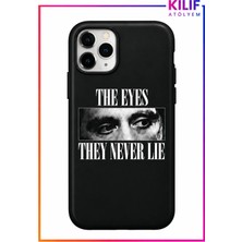 iPhone 11 Pro Uyumlu The Eyes They Never Lie Tasarımlı Siyah Lansman Telefon Kılıfı – Uv Baskılı