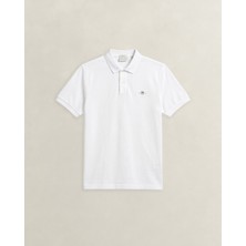 Gant Erkek Beyaz Regular Fit Polo Yaka T-Shirt 2427178T.110