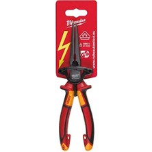 Milwaukee Ağır Hizmet Tipi 1000V Elektrikçi Karga Burun 205 mm Ergonomik Tasarım ile Konforlu Kullanım