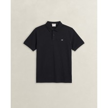 Gant Erkek Siyah Regular Fit Polo Yaka T-Shirt 2427178T.5