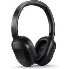 Philips Bluetooth 5.0 Anc Kulak Üstü Kablosuz Kulaklık 30 Saat Kullanım Çoklu Bağlantı Mikrofonlu Siyah