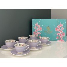 Roykıng Lila 6 Lı Kahve Fincan Takımı Mix 90 cc